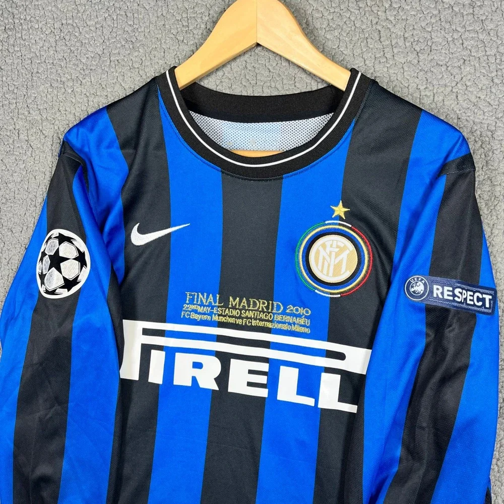 Nike Inter Milan 2010 Champions League Final Sneijder 10 Jersey Long Sleeve L